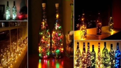 Creative DIY Ideas: how to recycle the wine bottles